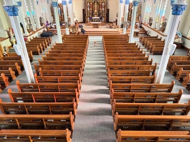 Atlas Upholstering's Montréal workshop where church pews are restored — bench work and reupholstery